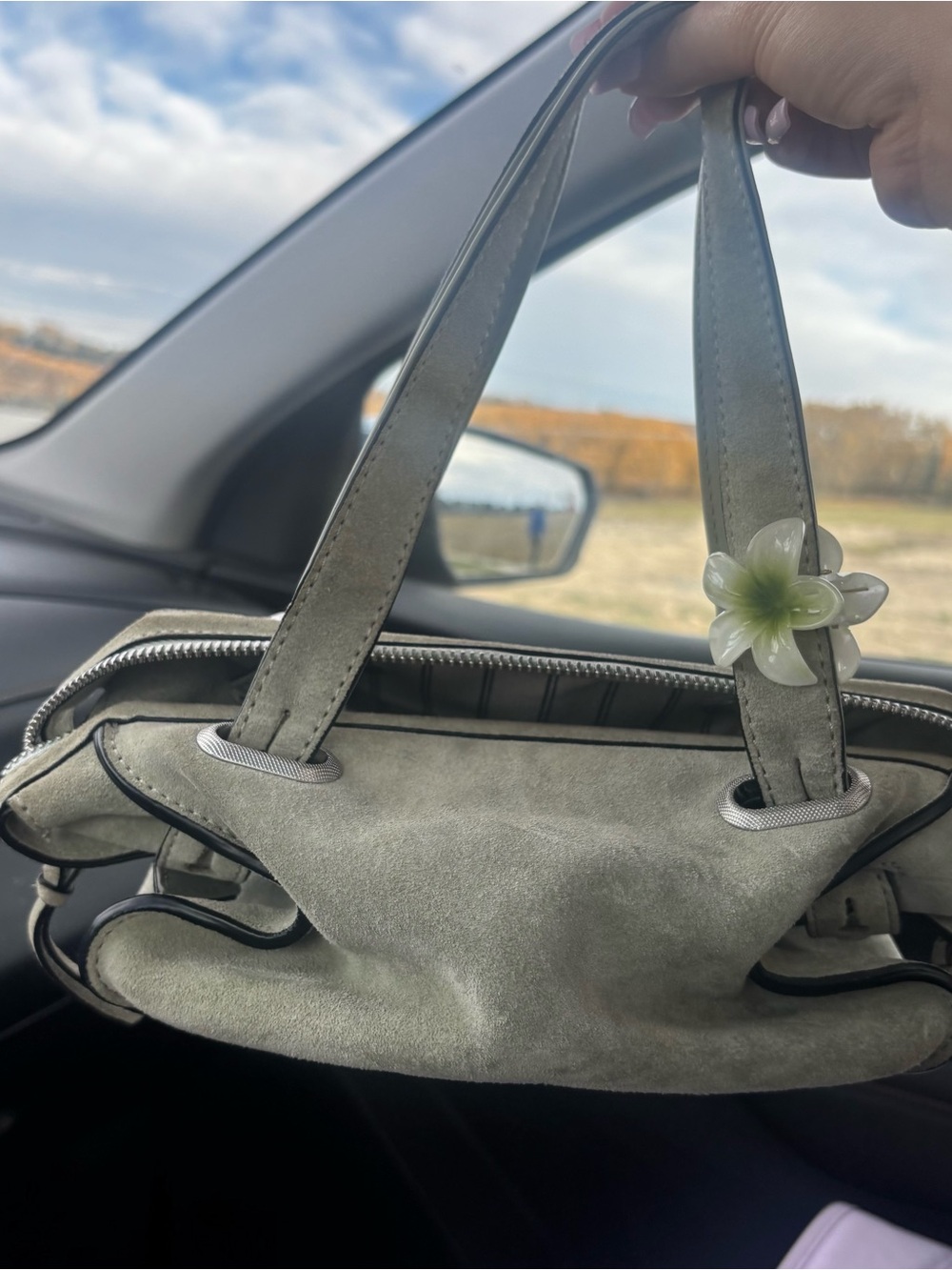 rag & bone suede shoulder bag